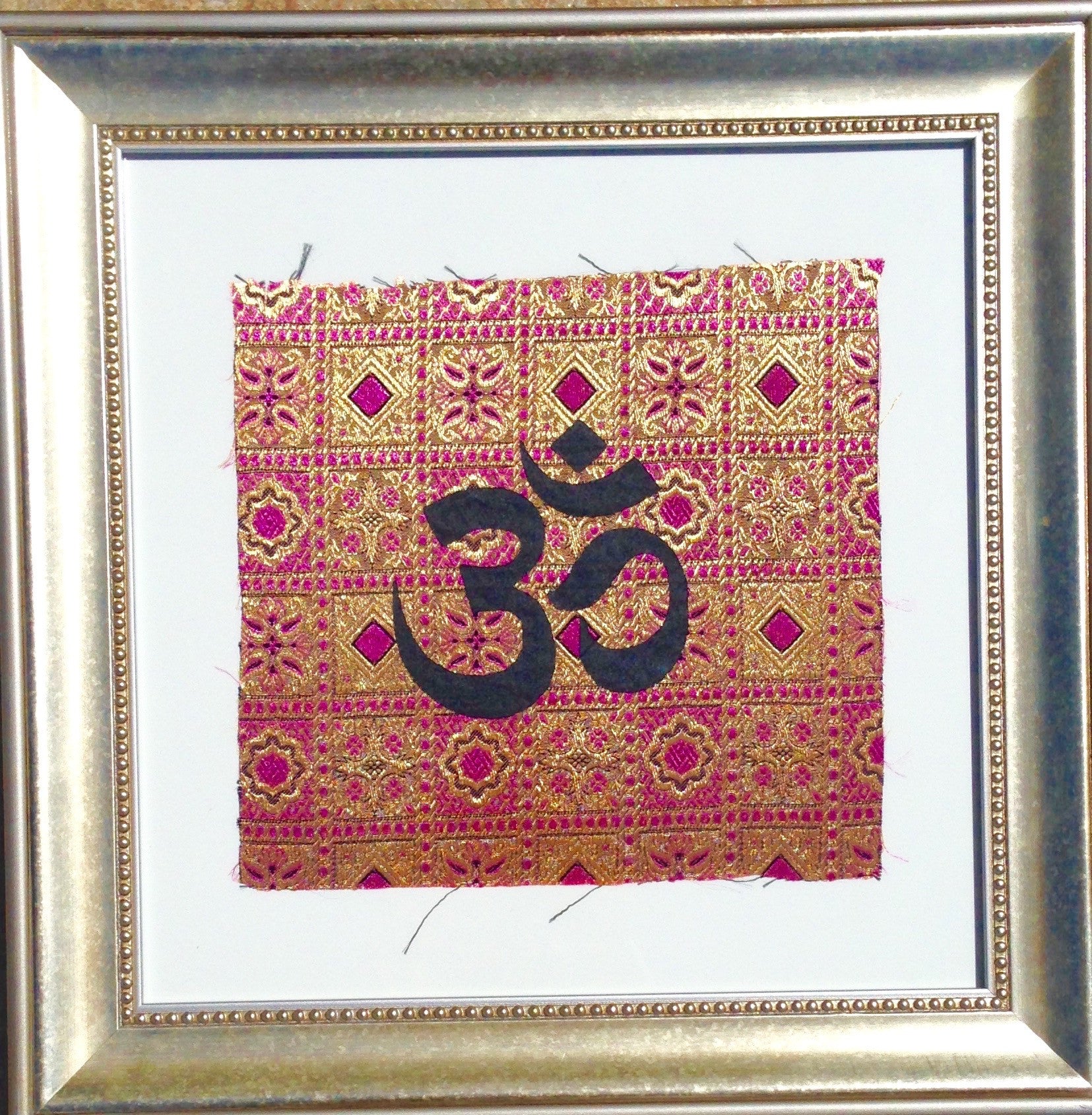 Indonesia- Bali Collection- Framed Wall Print- Om (Purple Reverse)