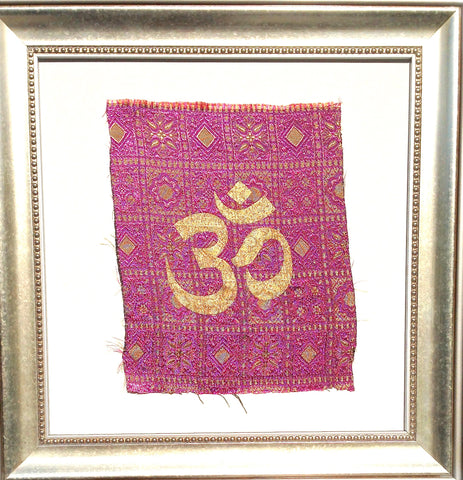 Indonesia- Bali Collection- Framed Wall Print- Om (Purple)