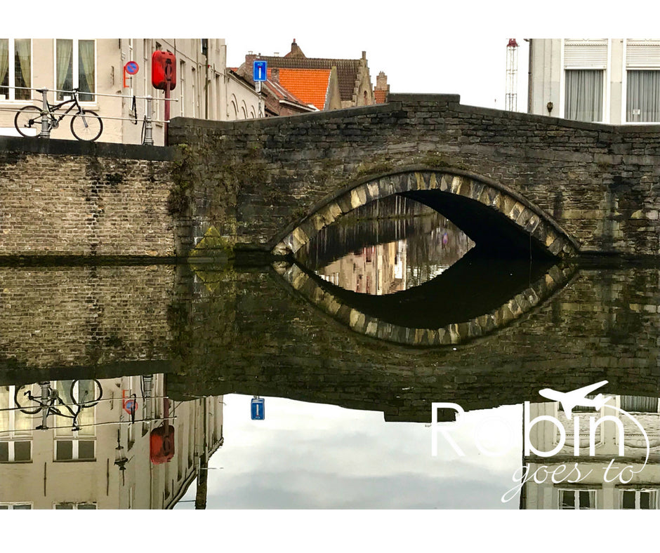Belgium- Bruges- Bridge Reflection