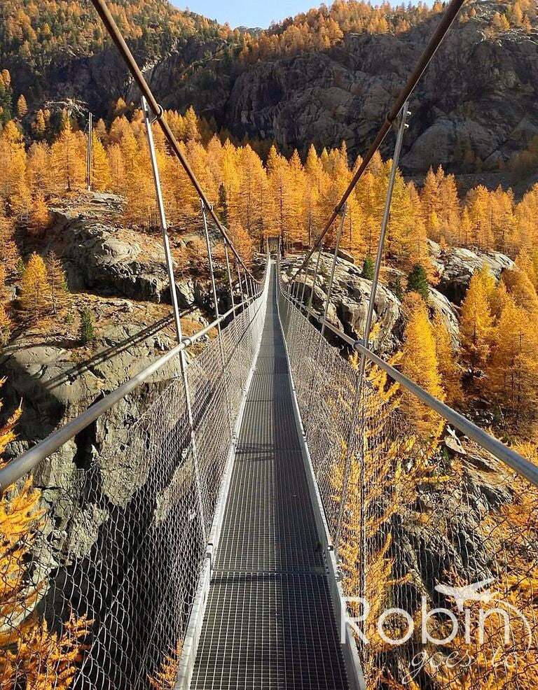 Zermatt Valley suspension bridge, Switzerland